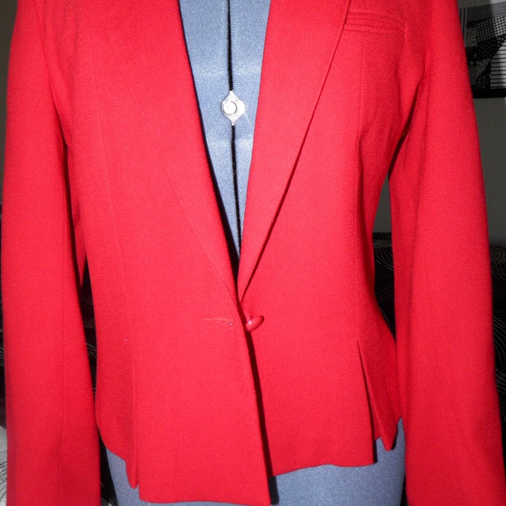 VINTAGE RED WOOL BLAZER